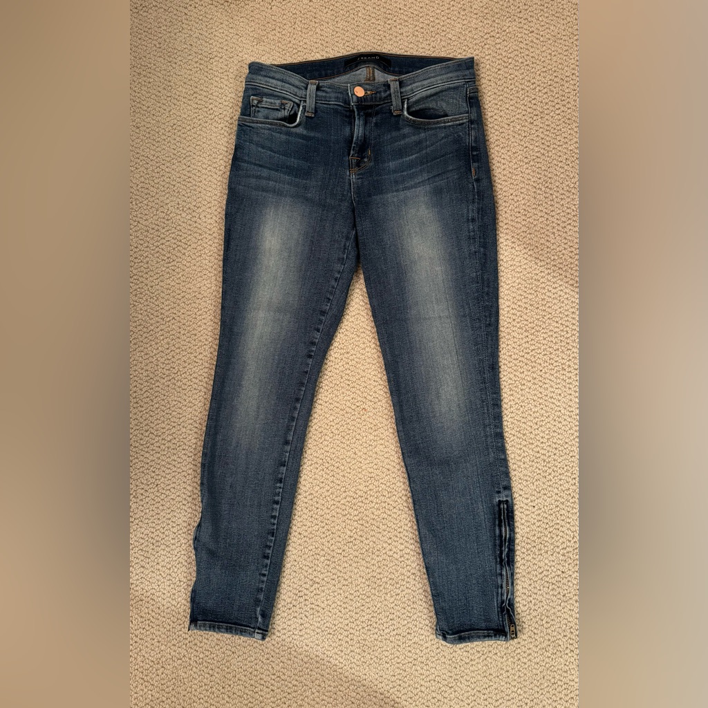 J Brand Capri Zip Skinny Jeans